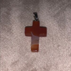 Unique stone colors cross pendant / charm